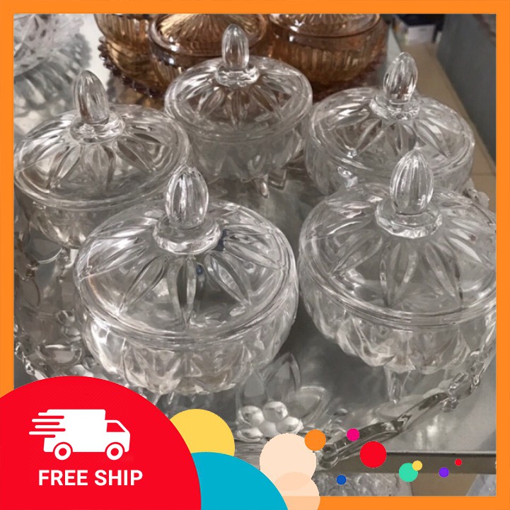 Thố mứt thuỷ tinh cao cấp 704