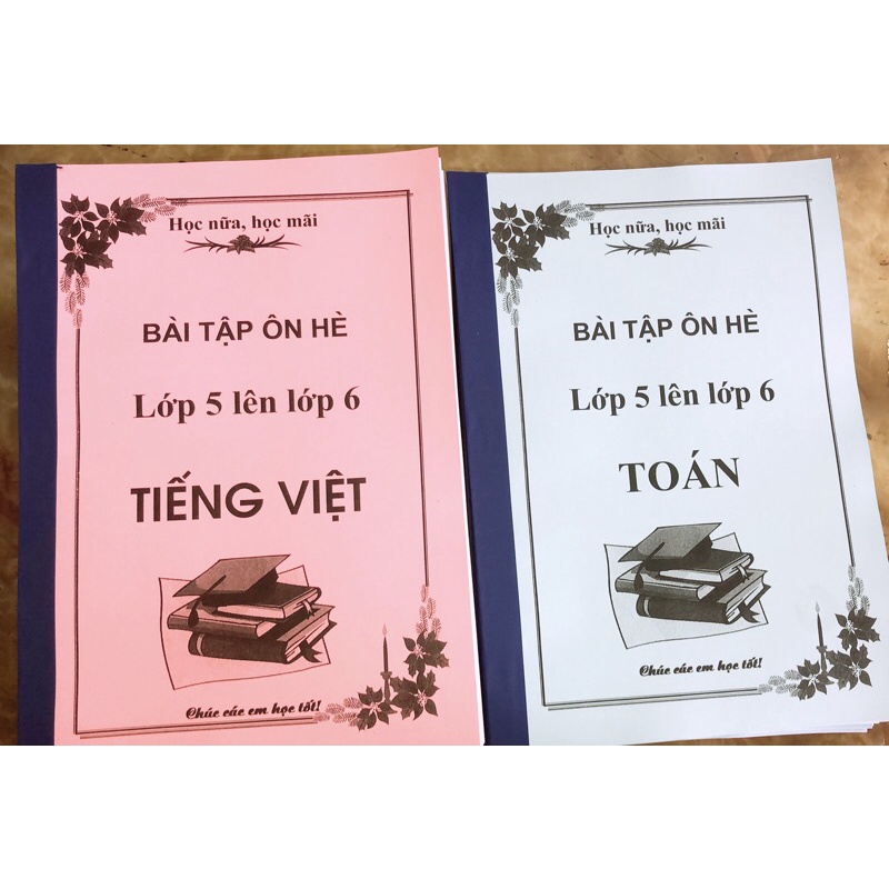 (CỰC RẺ ❤️❤️❤️) BỘ BÀI TẬP ÔN HÈ TIỂU HỌC ( từ lớp 1 đến lớp 5)