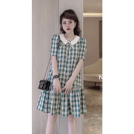 Váy Bầu Mùa Hè. Đầm Bầu Thiết Kế Dáng Suông Đuôi Cá Tay Ngăn Chất Lụa Mềm Mát AO28 Lin Store66