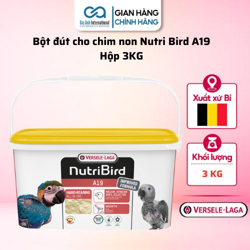 Bột Đút Dinh Dưỡng Cho Chim Non - Versele-Laga Nutri Bird A19 A21 Giúp Bổ Sung Năng Lượng Hộp 3kg thumbnail