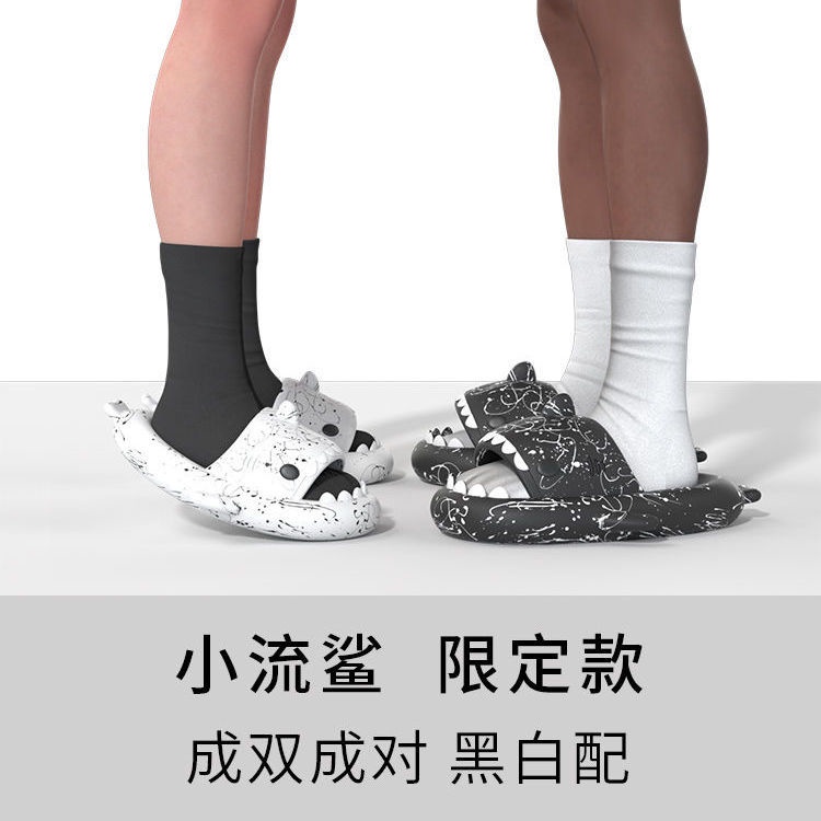 Dép Đi Trong Nhà & Ngoài Trời Chống Trượt Hình Cá Mập Thời Trang Mùa Hè Cho Cặ