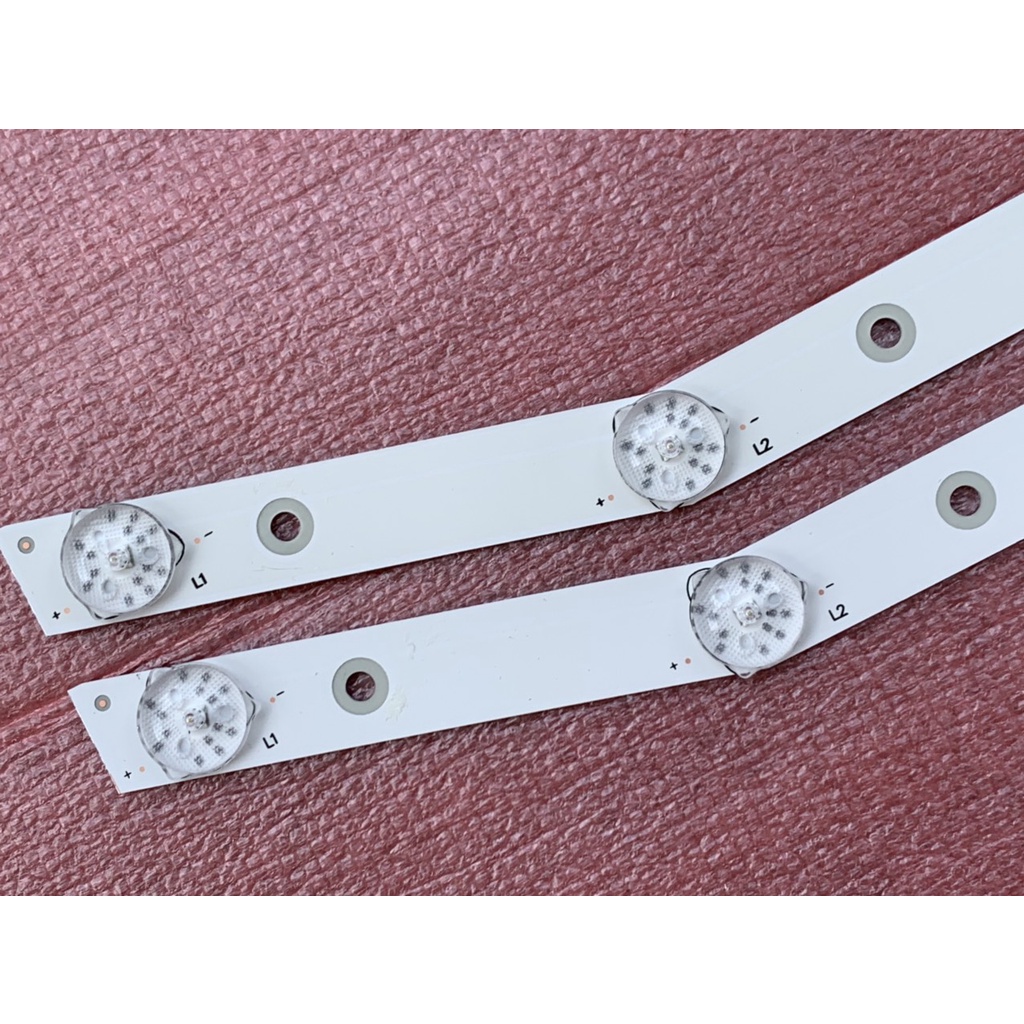 THANH LED TIVI DARLING 32HD955T2 32L3650 CRH-A323030020759PREV1.1 MỚI 100%, BỘ 2 THANH, MỖI THANH 7 BÓNG 3V, DÀI 56,9cm