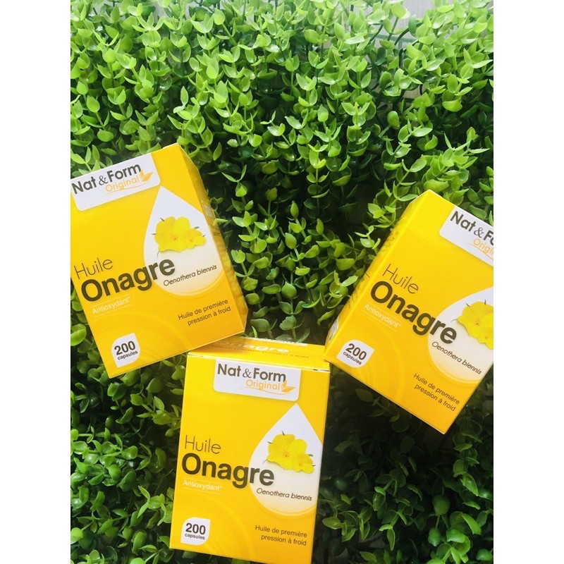 Tinh dầu hoa anh thảo Nat&Form Pháp 200 viên (BẢN MỚI ẢNH CUỐI) | Thế Giới Skin Care