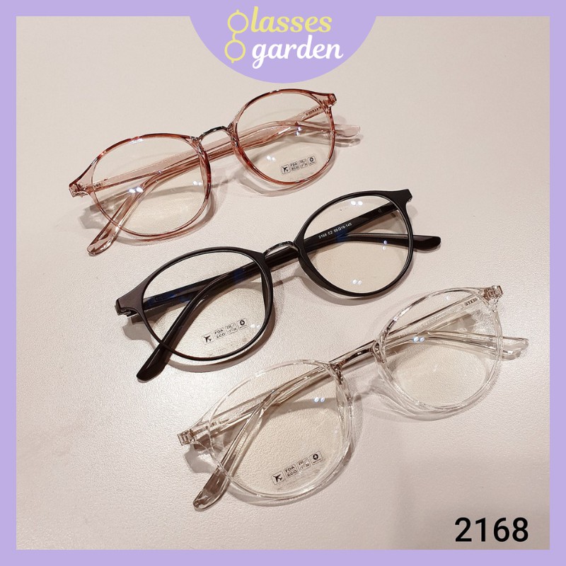 Gọng kính nhựa dẻo mắt tròn Glasses Garden 2168 - Có lắp mắt cận theo yêu cầu