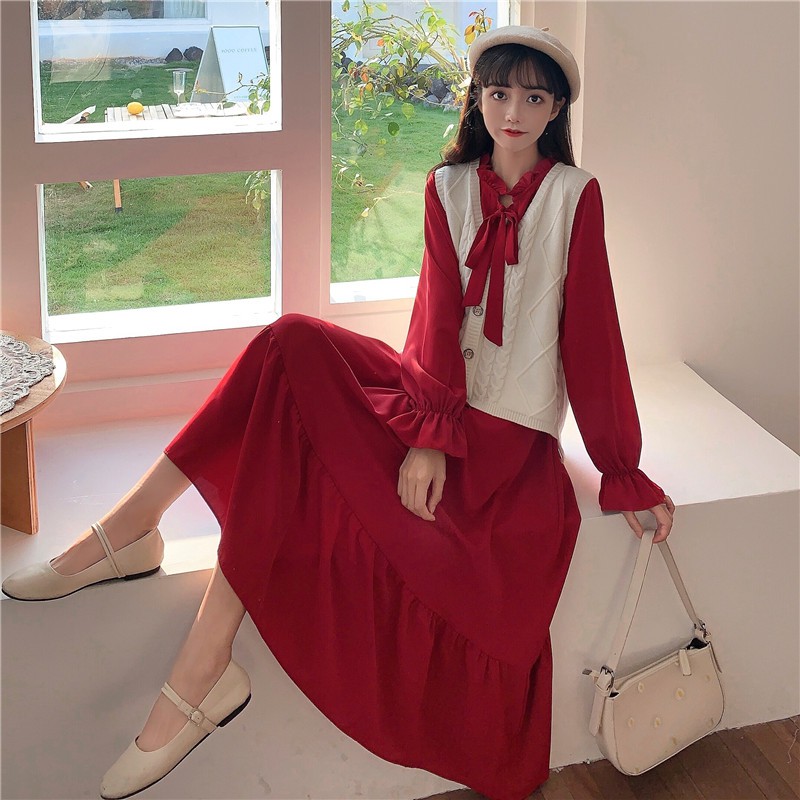 [ORDER] Set váy vintage mẫu mới thu đông 2020 | V20