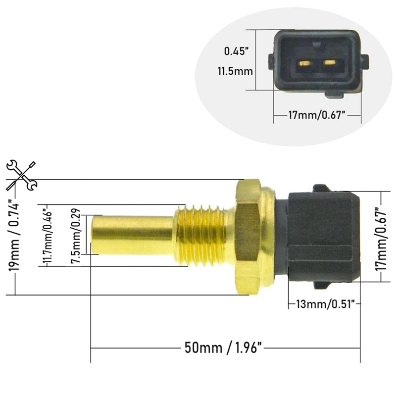 Cảm biến nhiệt độ nước làm mát Cảm biến nhiệt độ nước cho Kia Sportage 95-97 K857418840