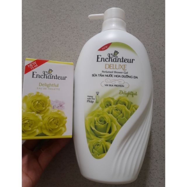Enchanteur - Combo Sữa tắm  650g và nước hoa 18ml hương delightful