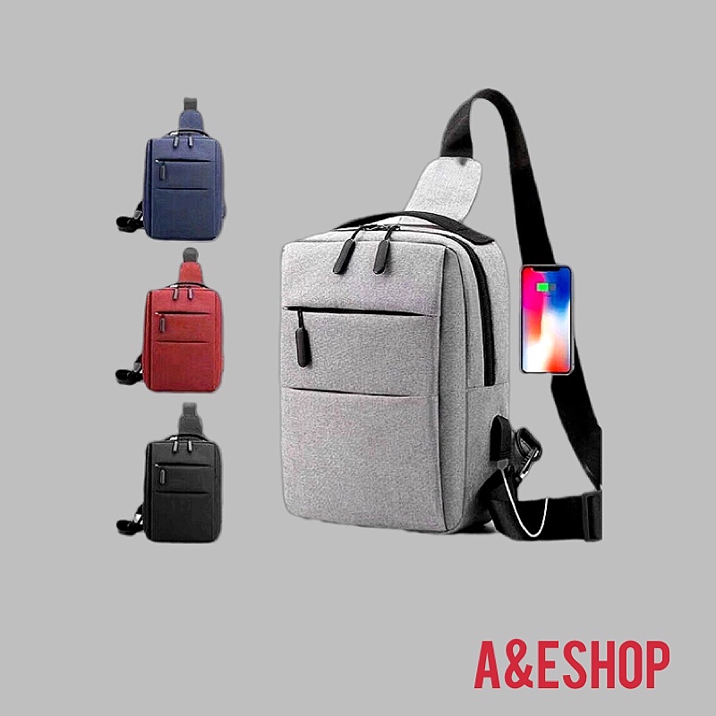 Túi Đeo Chéo Nam Đeo Ngực Hông Đựng IPad Điện Thoại Chất Vải Mềm Cao Cấp Rẻ Đẹp - A&ESHOP 8888