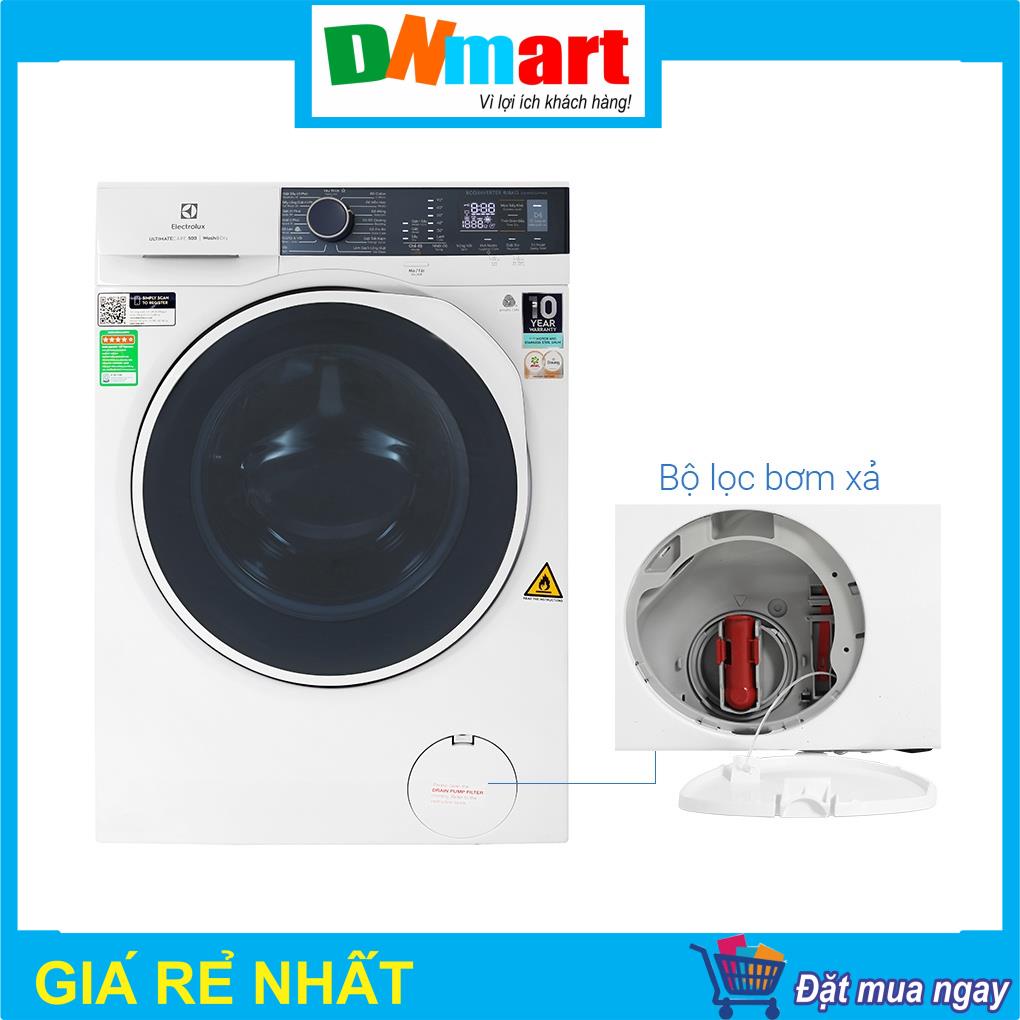 Máy giặt + sấy Electrolux EWW9024P5WB cửa trước 9kg giặt 6kg sấy