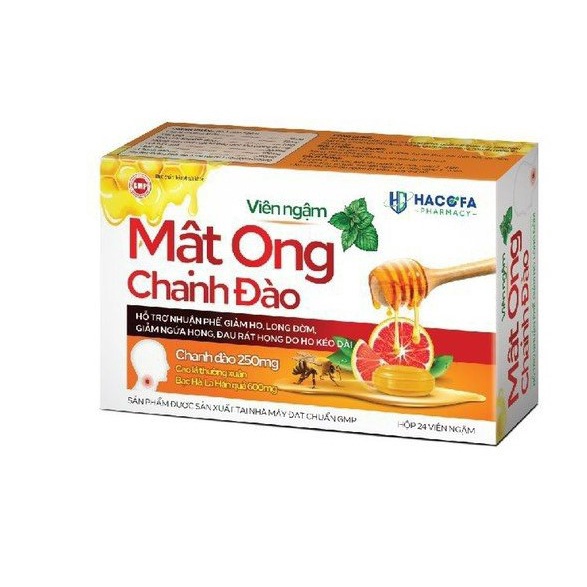 Kẹo ngậm ho mật ong chanh đào  dùng được cho phụ nữ có thai