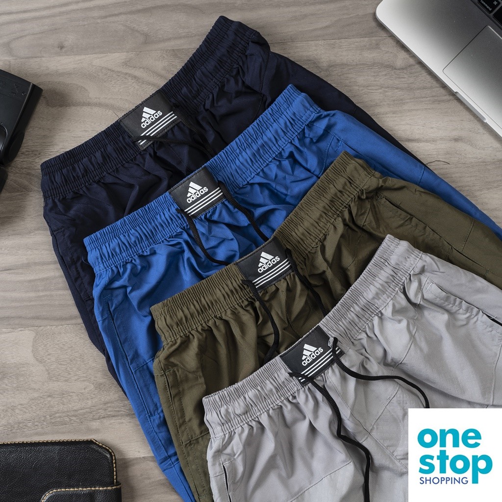 Quần short nam ép vân chìm ba túi khóa mã 23 One shop