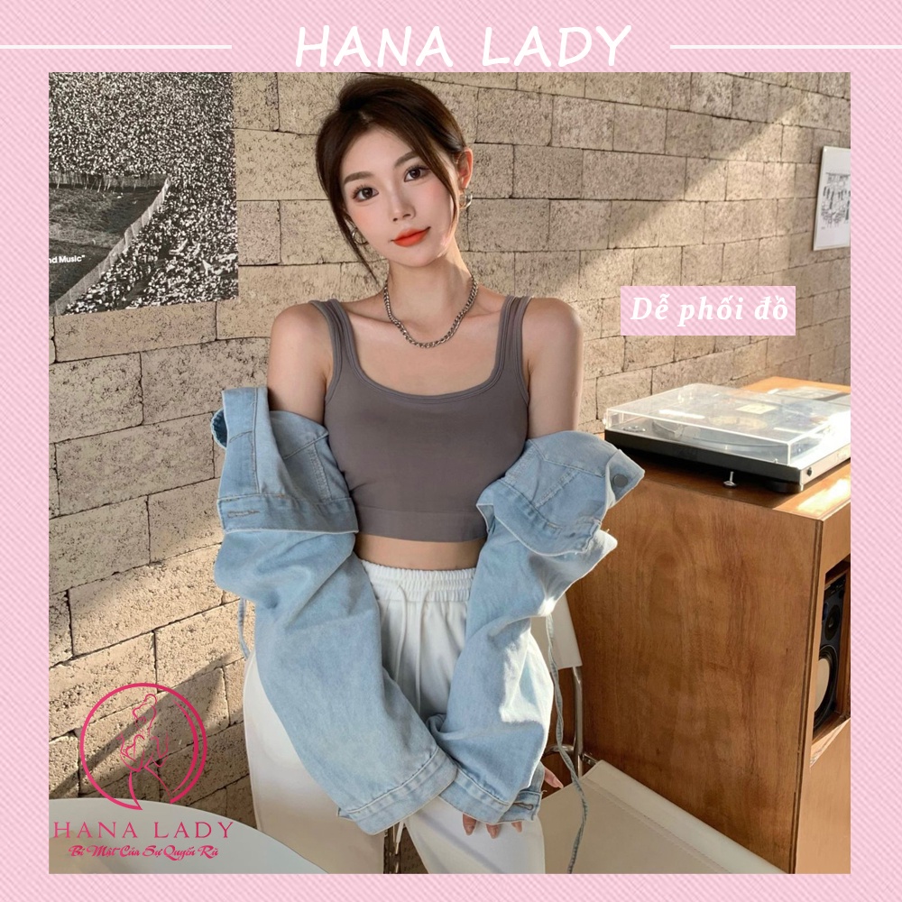 Áo ba lỗ cổ U gợi cảm - Croptop thun quyến rũ sexy BL035