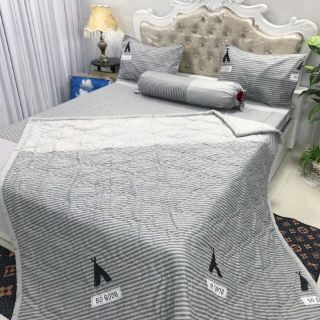 BỘ DRAP COTTON HÀN QUỐC 4 MÓN