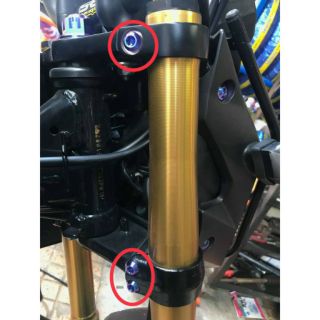 Ốc titanium gr5 8li30 gắn ty phuột satria, msx