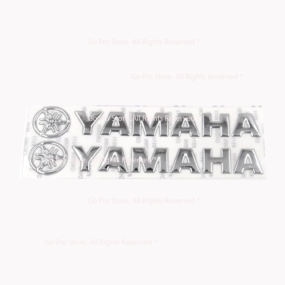 01 Tem Chữ YAMAHA &amp; LOGO Dập Nỗi G1086 (01 Chữ &amp; 01 Logo)