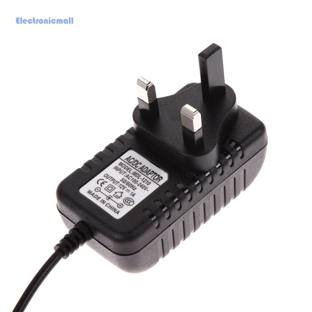 Bộ chuyển đổi phích cắm nguồn AC 100-240V DC 5.5 x 2.5MM 12V 1A 1000mA phích UK