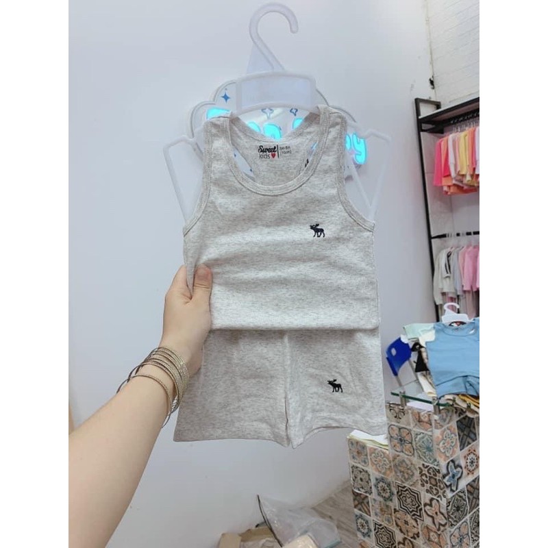 Bộ ba lỗ cotton thiết kế nhà Sweet kids