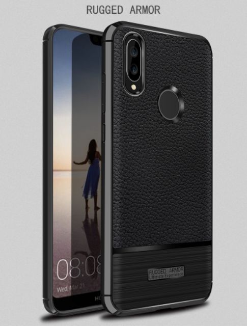 Ốp lưng Huawei Nova 3e FREESHIP Từ 50k chống sốc vân da Ver 2 cao cấp