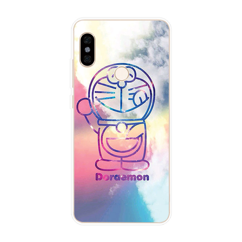 Ốp lưng TPU mềm Xiaomi Redmi Note 4 4X 5A Prime 5 6 Pro Doraemon hoa văn