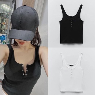 ÁO DÂY CROPTOP NÚT BẤM SIÊU XINH