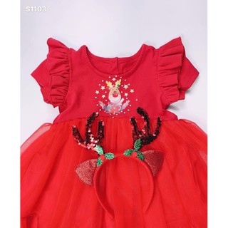 Váy đỏ tuần lộc noel