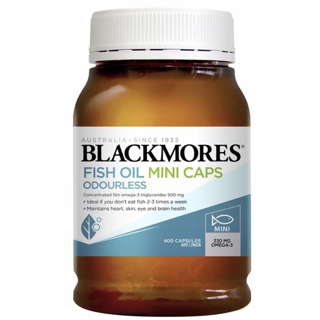 Dầu cá không mùi Blackmores Odourless Fish Oil 200 viên