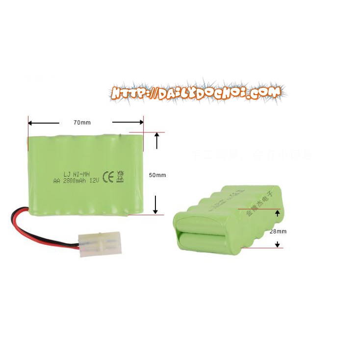 POT13A pin ô tô 12V 2800mah dung lượng siêu cao