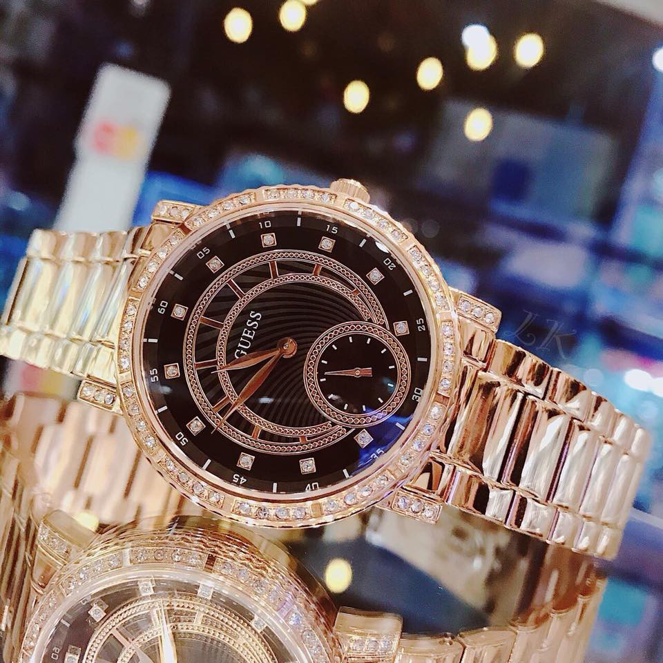 Đồng Hồ Nữ Guess W1006L2 38mm Dây Thép Màu Rose Size 38mm