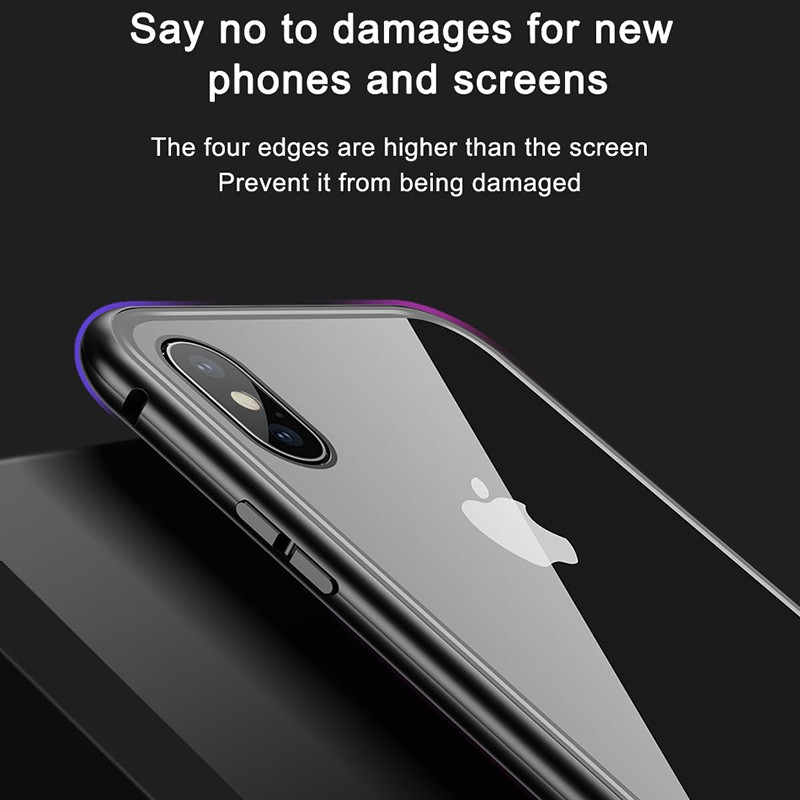 Ốp điện thoại mặt kính trong suốt cho iPhone 12 11 Pro MAX XS Max XR XS X 6 6s 6Plus 6sPlus 7 8 7Plus 8Plus | BigBuy360 - bigbuy360.vn