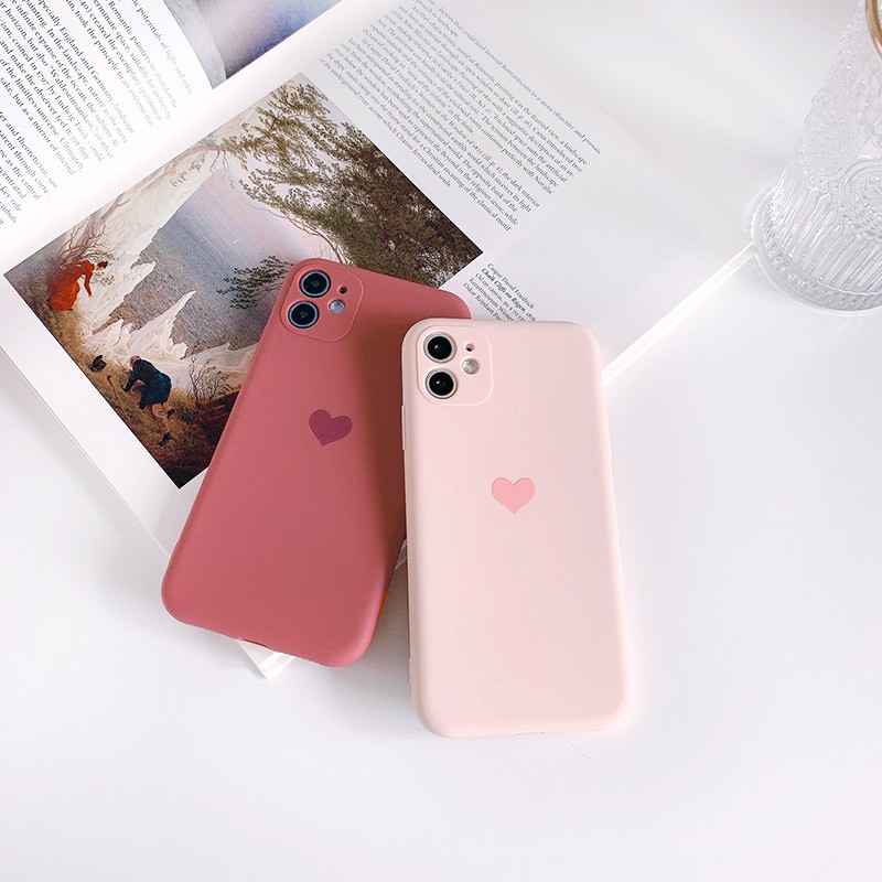 Ốp lưng iphone Heart TPU dẻo mềm bảo vệ cam 6/6plus/6s/6splus/7/7plus/8/8plus/x/xr/xs/11/12/13/pro/max/plus/promax