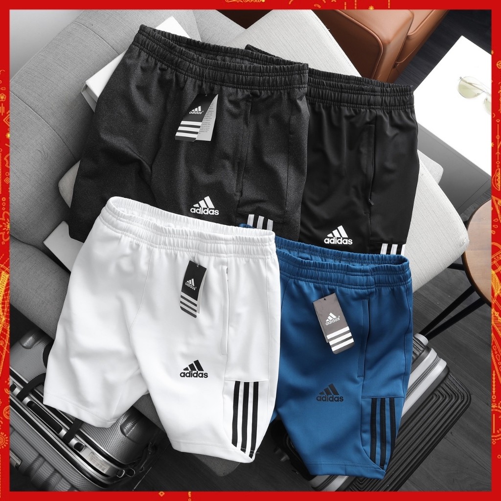 Quần Short Nam, Quần Đùi Nam Thể Thao Cao Cấp Chạy Bộ Tập Gym Chất Thun Poly Dày Dặn Xuất Xịn Hàng Vnxk