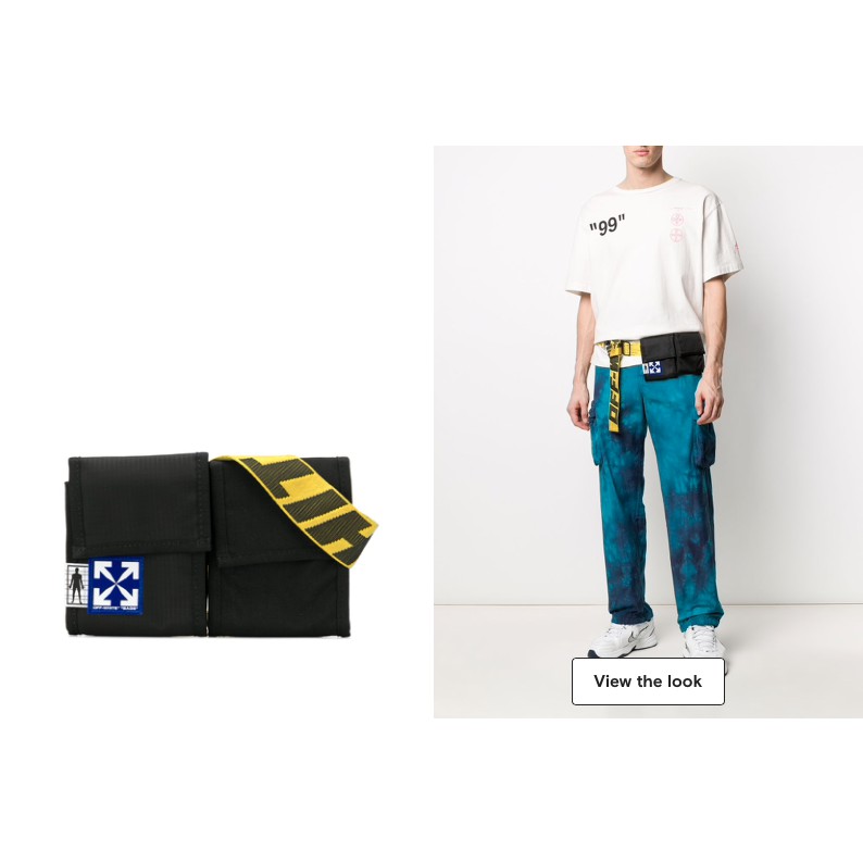 Túi đeo hông Off White two pocket belt bag ss21