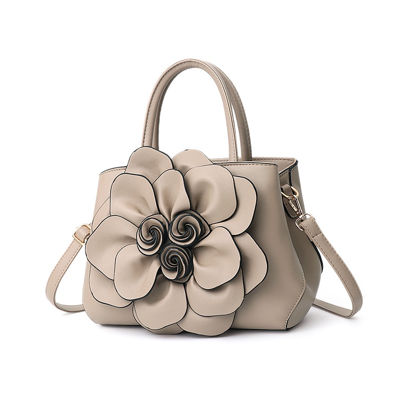 (SẴN) Túi xách nữ công sở cao cấp cỡ to 30cm đính hoa nổi thời trang sang trọng HER BAG TXN034
