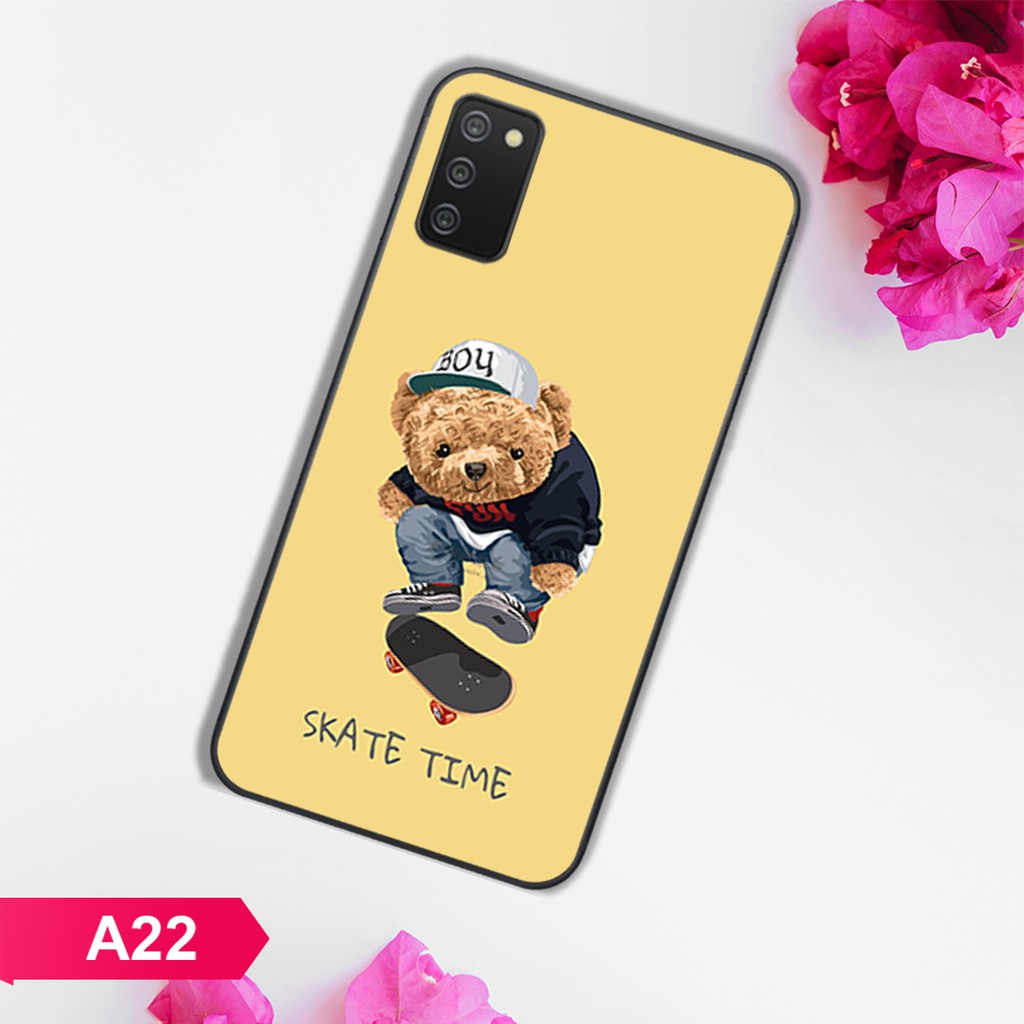 ỐP LƯNG SAMSUNG A02S HÌNH GẤU BEER HIPHOP SIÊU CUTE