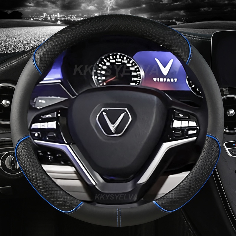 Bọc vô lăng xe ô tô Vinfast VF5 VF7 VF8 VF9 LUX A2 38cmO Lux SA2.0 Bọc vô lăng ô tô