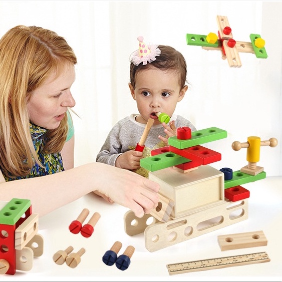 Đồ Chơi Cậu Bé Sửa Chữa Bằng Gỗ An Toàn Cho Bé