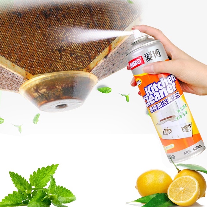 Bình xịt tẩy rửa bếp, máy hút mùi, lò nướng AIBO chính hãng hiệu năng vượt trội