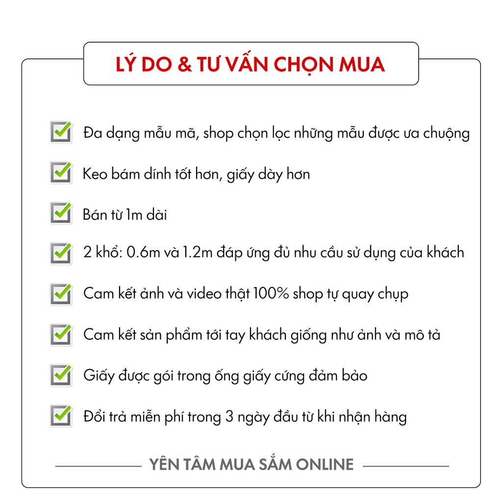 Giấy dán tường chống nước cao cấp decal sẵn keo tiện lợi nhiều mẫu hoa văn đẹp giá rẻ | BigBuy360 - bigbuy360.vn