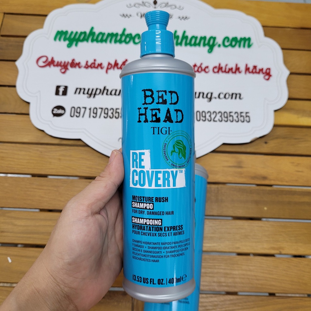 Dầu gội và xả phục hồi sinh lực Tigi Bed head Recovery level 2 100ml - 400ml - 970ml