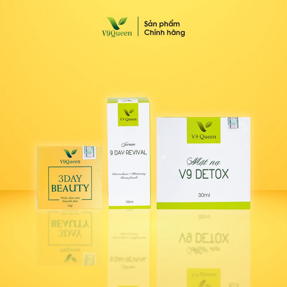 Combo xóa nám bộ sản phẩm xóa nám combo nám dưỡng trắng giúp mềm mịn da, mờ dần các vết thâm nám trên da v9queen | BigBuy360 - bigbuy360.vn