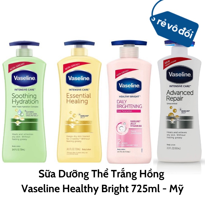 Sữa dưỡng thể Vaseline 725ml - Nhập khẩu từ Mỹ