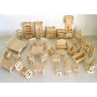 Bộ ghép hình 3D bằng gỗ 184 chi tiết