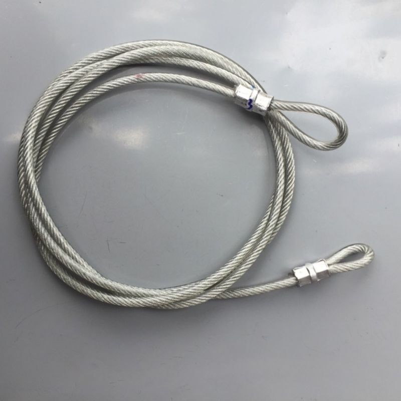 Dây cáp khóa xe bọc nhựa phi 8 dài 3m và 5m