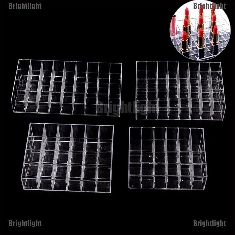 (hàng Mới Về) Khay Đựng Son Môi 24 / 36 / 40 Ngăn Bằng Acrylic Tiện Dụng