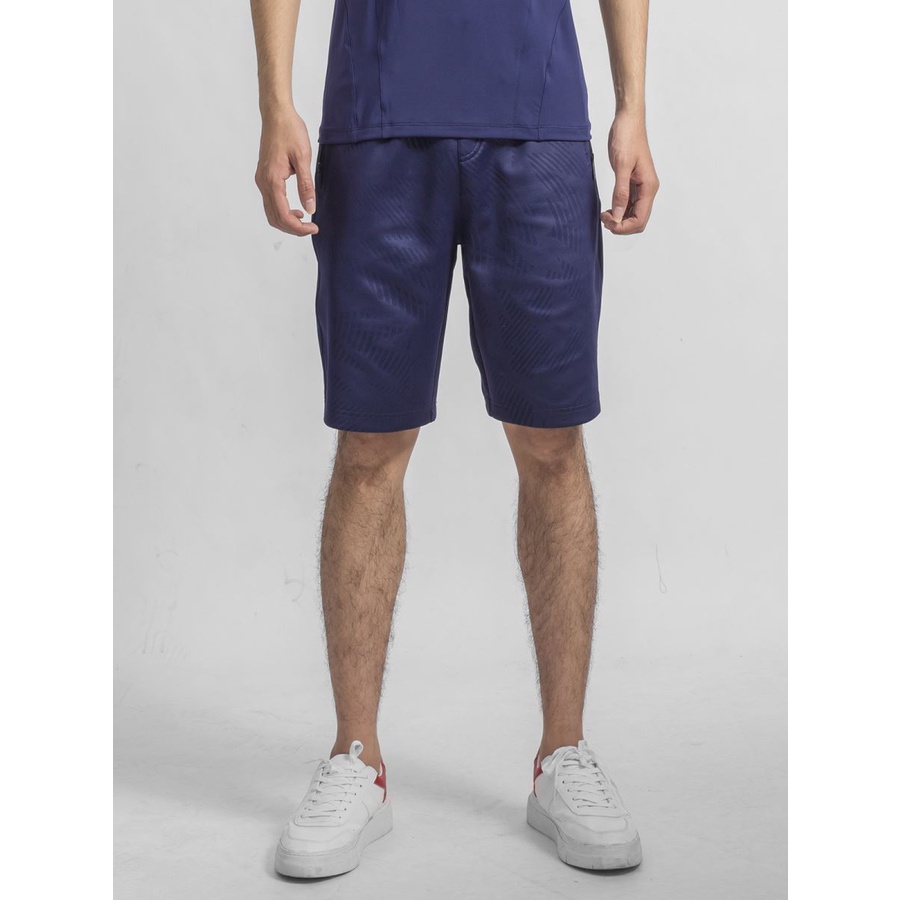 Quần short thể thao ARISTINO  cạp chun vân ép cao tần không nhăn aso056s9