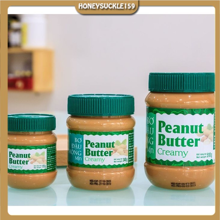 Bơ Đậu Phộng MỊn/Bơ Lạc Golden Farm/Peanut Butter Creamy Hộp 170gr-340g-510g