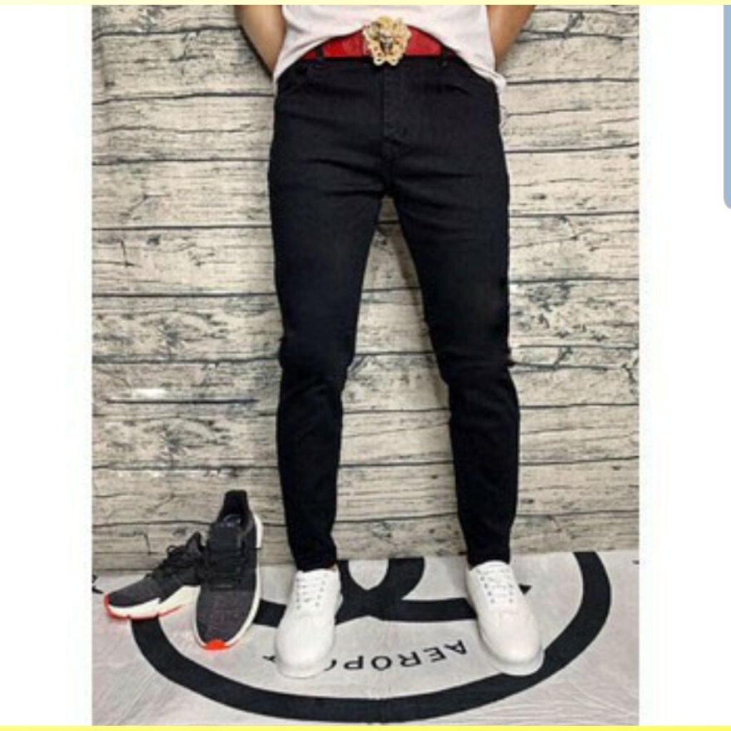 Quần Jean Nam TENJI STORE AD20TG Jean Nam Đen Trơn Cao Cấp Trẻ Trung Cá Tính (HOT) Hàng Gỗc Giá Xưởng May (44-73KG) | WebRaoVat - webraovat.net.vn