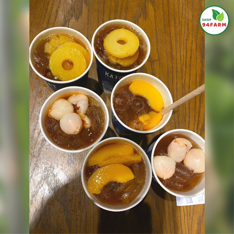 Set Trà Đào, Trà Vải Pha 20 ly 94Farm