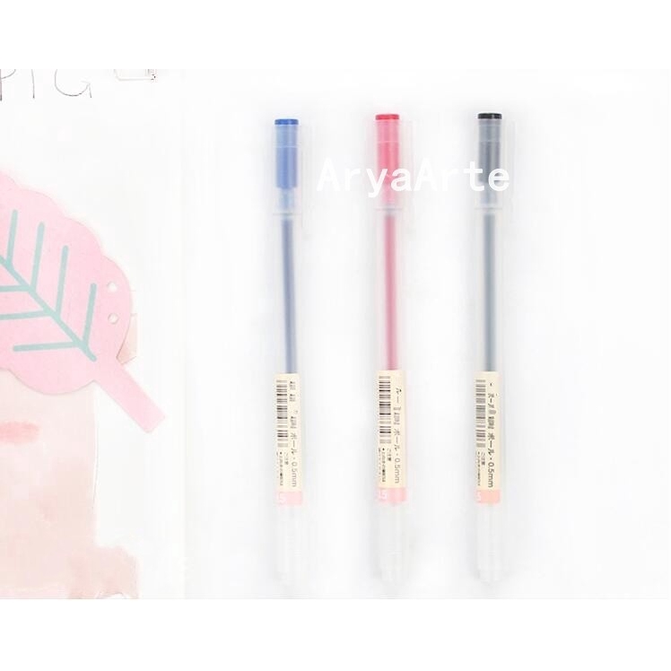 Bút Mực Gel Muji 0.38mm / 0.5mm Tiện Dụng Chất Lượng