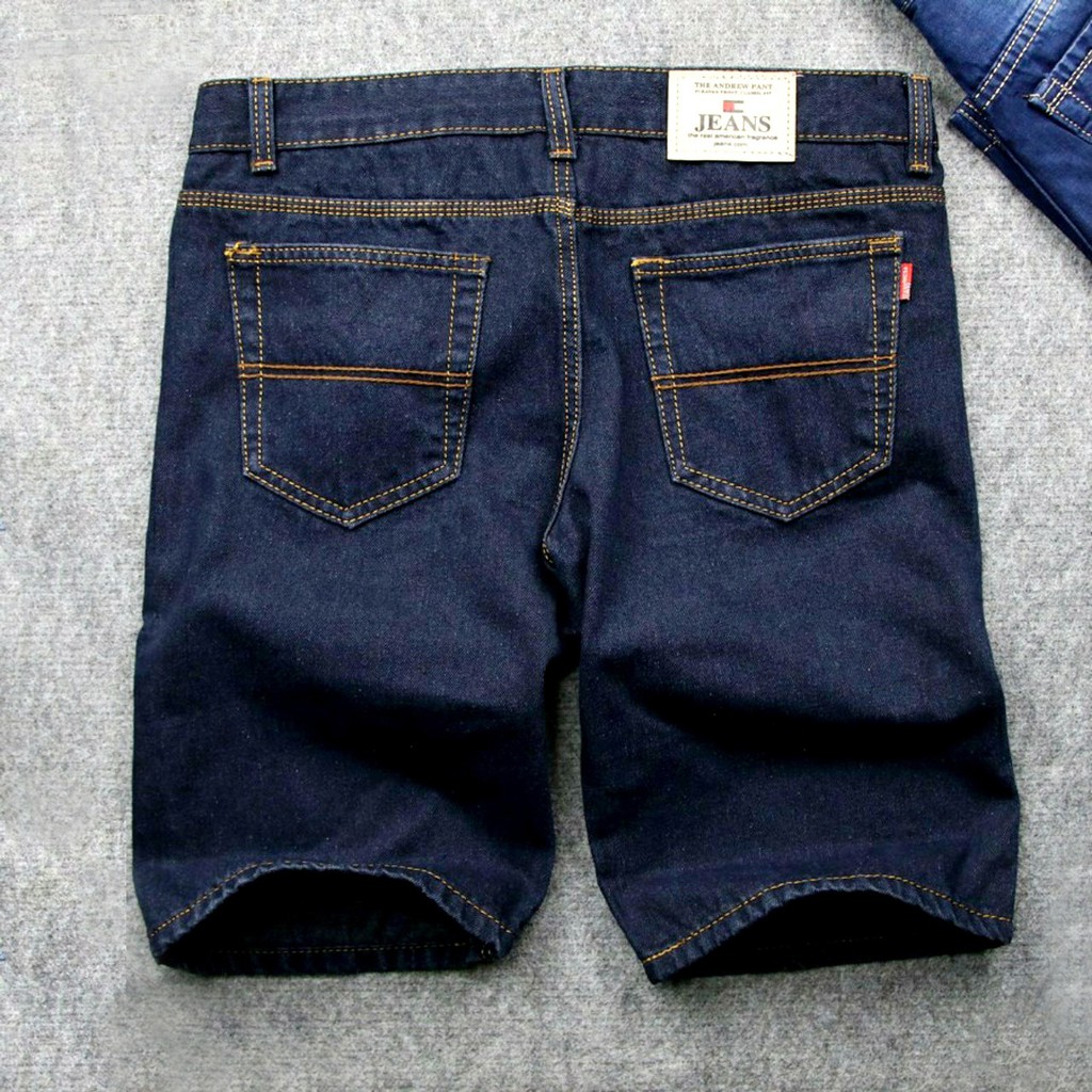 Quần Jean Ống Ngắn Nam Quần Đùi Bò Short Jean Nam Vải Không Ra Màu | BigBuy360 - bigbuy360.vn